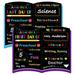 WhatSign First and Last Day of School Board Book-Shape Back to School Sign Double Sided My 1st Day of School Chalkboard Sign for Kindergarten Preschool Prek Kids Girls Boys Back to School Supplies