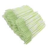 Mascara Wands 200pcs Mascara Wands Applicator Portable Lash Brush Travel Mascara Eyelash Brush Makeup Tool Accessory for Eyelashes Extensions Spoolies(green)