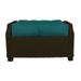 RSH Dcor Indoor Outdoor Single Tufted Ottoman Replacement Cushion **CUSHION ONLY** made with Sunbrella fabric 21 x 17 Spectrum Peacock