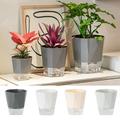 Self Watering Pots with Wick Rope for Indoor Plants Flower Pots Outdoor Self Watering Planter Flower Pot Plant Pots Indoor Flower Pots Indoor