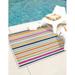 Unique Loom Paradera Aruba Outdoor Rug Square 7 10 x 7 10 Gray Coastal Striped Patio Deck Garage