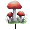 Garden mushroom stake Mushroom Lawn Sign Stake Outdoor Garden Mushroom Stake Sculpture Garden Lawn Sign