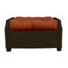 RSH Dcor Indoor Outdoor Single Tufted Ottoman Replacement Cushion **CUSHION ONLY** made with Sunbrella fabric 21 x 17 Canvas Rust