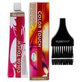 Relights /56 Red-violet violet WELLA COLOR TOUCH Pro Ammonia-Free DEMI-PERMANENT Haircolor Dye 2 oz (w/SIeekshop Tint Brush) Last 24 Shampoos Shine Hair Color