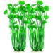 Plastic Fish Tank Plants 2 Pack Artificial Tall Aquarium Plants for Fish Tank Decor 15.75 Inches (Green)