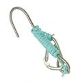 Scuba Retractor Diving Lanyard Hook Gear Coil Lanyard Hanger Stainless Steel with Quick Release Buckle luminous blue