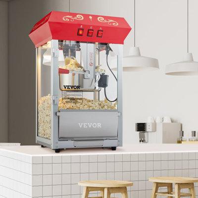 VEVOR 8 oz. Kettle Tabletop Popcorn Machine in Red | 23.8 H x 13.4 W x 15.1 D in | Wayfair TSBMHJ8OZ850WJWNRV1