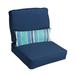 Mozaic Company Sunbrella Canvas Spa Corded Deep Seating Outdoor Cushion Set w/ Lumbar Pillow 23.5 In X 23 In X 5 In Acrylic | 5 H x 23 W x 23.5 D in | Wayfair