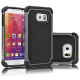 Galaxy S7 Case Samsung S7 Cover Tekcoo [Tmajor] [Grey/Black] Shock Absorbing Hybrid Rubber Plastic Impact Defender Rugged Slim Hard Case Cover Shell For Samsung Galaxy S7 S VII G930 GS7