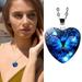 KIHOUT Clearance Butterfly Heart Shaped Necklace Womenâ€™s Necklace Pendant Heart Design Gift Best