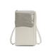 Women s Small Handbag City Bag Shoulder Bag Multifunctional Mobile Phone Case with Multiple Compartments and Card Slots Crossbody Bag for Women White Minimalist(Gray)