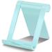 Portable and Foldable Multi-Angle Desktop Stand for Smartphone and Tablet - Baby Blue