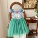 Girls Mermaid Princess Dress Ariel Cosplay Halloween Birthday Outfit Size 2T-6