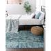 Unique Loom Sirius Starlight Rug Rectangle 4 1 x 6 1 Blue Modern Abstract Living Room Bed Room Dining Room