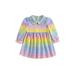 Frobukio Toddler Baby Girls Dress Long Sleeve Dress Gradient Color A-line Dress Casual Party Dress