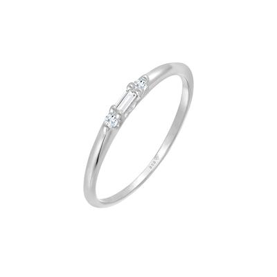 Elli PREMIUM Topas Verlobung Beisteckring 585er Weißgold 52 Damen Image