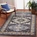 Ariana Floral Medallion Rectangle Rug Blue, 5'3" x 7'6", Blue