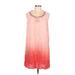 Sonoma Goods for Life Casual Dress - Shift: Pink Ombre Dresses - Women's Size Large