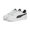 Sneaker PUMA "Carina Street Sneakers Damen", Gr. 41, schwarz-weiß (weiß schwarz silber metallic), Obermaterial: Kuhleder, Synthetik; Futter: Textil, Synthetik; Innensohle: Textil; Laufsohle: Gummi, Schuhe