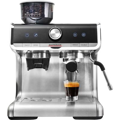 GASTROBACK Espressomaschine "42616 Design Espresso Barista Pro", silber (edelstahl design), B:32,2cm H:41,1cm T:34,9cm, Kaffeemaschinen, Siebträger Image