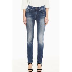 Slim-fit-Jeans GARCIA "Caro slim curved" Gr. 33, Länge 32, blau (vintage used) Damen Jeans Röhrenjeans