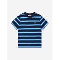 Lacoste Kids Boys Striped Logo T-shirt In Navy Size 3 Yrs