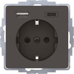 Berker Steckdose SCHUKO/USB 48046086 Image