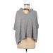 Lou & Grey for LOFT Pullover Sweater: Gray Tops - Women's Size Medium