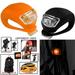Tiitstoy Bicycle Light Front and Rear Silicone LED Bike Light Set Bike Headlight and Taillight Waterproof & Safety Road Mountain Bike Lights 2 Pack(Orange and Black)