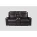 URlivingroom Top Grain Leather Power Reclining Loveseat with Console Storage, USB Charge Port - 79.5"W*39.25D*40.5"H