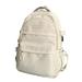 Waterproof Shoulder Bag Simple Urban Laptop Backpacks (White)