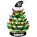 Las Vegas Raiders 8" Light Up Ceramic LED Christmas Tree