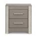 Signature Design by Ashley 2 Drawer Nightstand in Gray Wood in Brown/Gray | 25.75 H x 23.66 W x 15.55 D in | Wayfair B1145-92