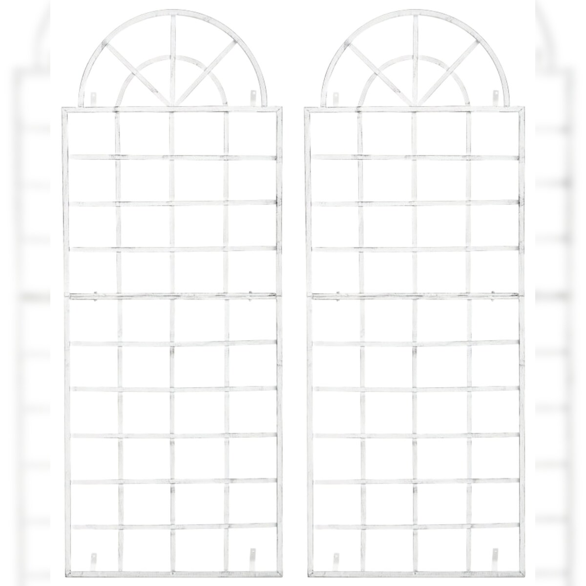 CLP 2er Set Rankgitter Viva Wandbefestigung antik weiß Image