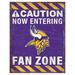 Minnesota Vikings 13" x 20" Fan Zone Metal Sign