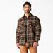 Dickies Men's Water Repellent Fleece-Lined Flannel Shirt Jacket - Moss/black Plaid Size L (TJ210)