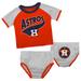 Infant Orange/Heather Gray Houston Astros Little Slugger Two-Pack Bodysuit Set