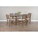 Gracie Oaks Veator 6 - Person Dining Set Wood in Brown | 36 H x 32 W x 84 D in | Wayfair 3D9EC7D05F0A412EA8683B8E5C4250FA