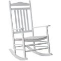 B&Z KD-22W Wooden Rocking Chair Porch Rocker Outdoor Traditional Indoor White