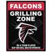 Atlanta Falcons 13" x 20" Grill Zone Metal Sign