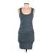 Velvet by Graham & Spencer Casual Dress - Bodycon: Blue Dresses - Women's Size P