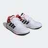 Sneaker ADIDAS SPORTSWEAR "HOOPS", Gr. 28, bunt (cloud weiß, core schwarz, bright rot), Synthetik, Textil, sportlich, Schuhe