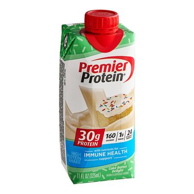 Premier Protein Cake Batter Delight Protein Shake 11 fl. oz. - 12/Case