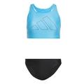 adidas Women's Big Bars Bikini Badeanzug, Blue Burst/Black, 38