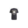 adidas Men's AEROREADY Tennis Arc de Ball Graphic Tee T-Shirt, Black, L