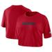 Women's Nike Red Georgia Bulldogs Wordmark Cropped T-Shirt