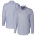 Men's Cutter & Buck Light Blue West Virginia Mountaineers Alumni Logo Stretch Oxford Long Sleeve Button-Down Shirt
