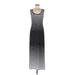 Roz & Ali Casual Dress - Slip dress: Black Stripes Dresses - Women's Size 8