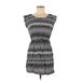 Bebop Casual Dress - Mini: Black Aztec or Tribal Print Dresses - Women's Size Medium