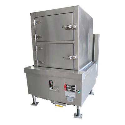 Town YF-STMR-SS LP 2 Compartment Dim Sum Commercial Steamer Cabinet - Autofill, Liquid Propane, Stainless Steel, Gas Type: LP